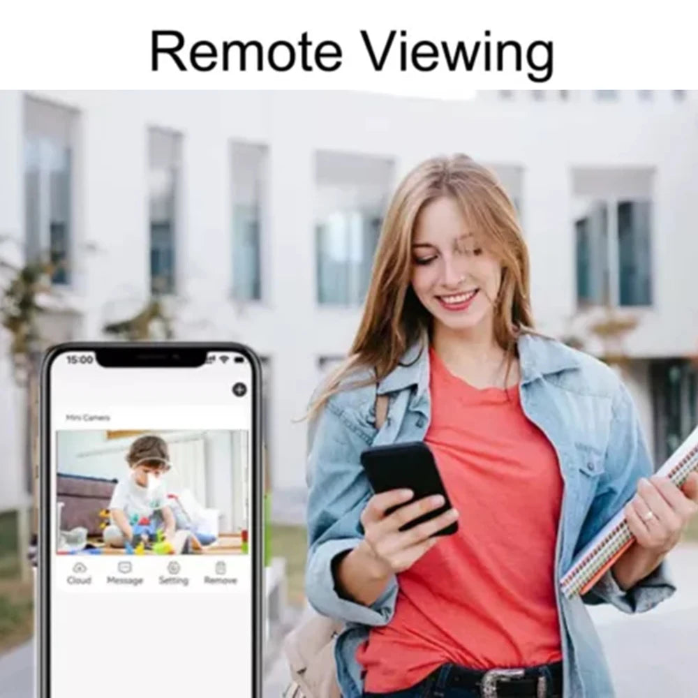 1080P WiFi Mini Camera with Remote Viewing & Motion Detection