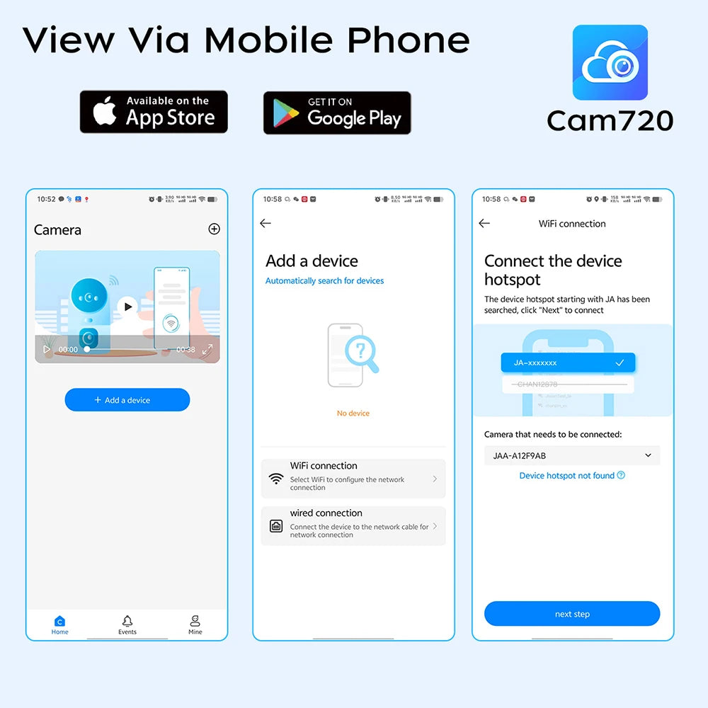 2K 3MP PTZ Baby Monitor with Video Calling and AI Tracking