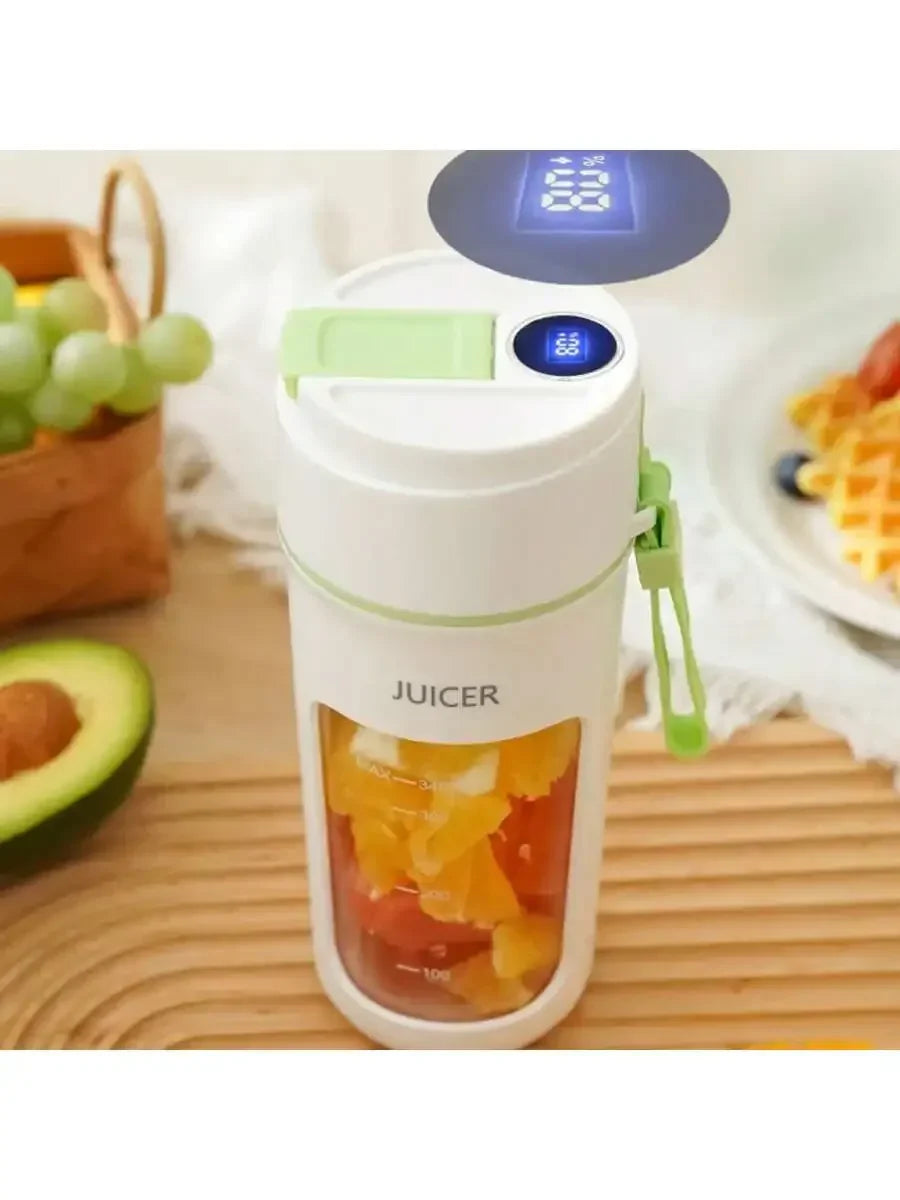 340ml USB Rechargeable Portable Juicer Cup with Leakproof Design