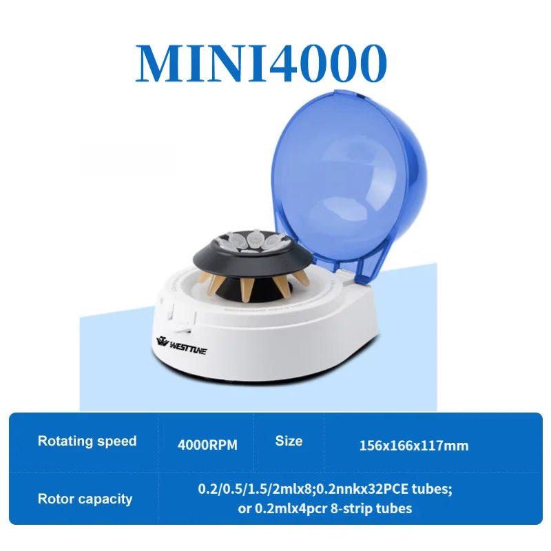 Mini centrifuga da laboratorio - 4000 o 7000 giri/min