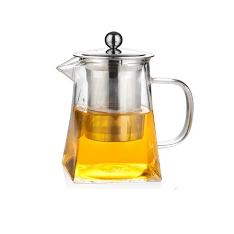 Bule de vidro com infusor, opções de 350–950ml