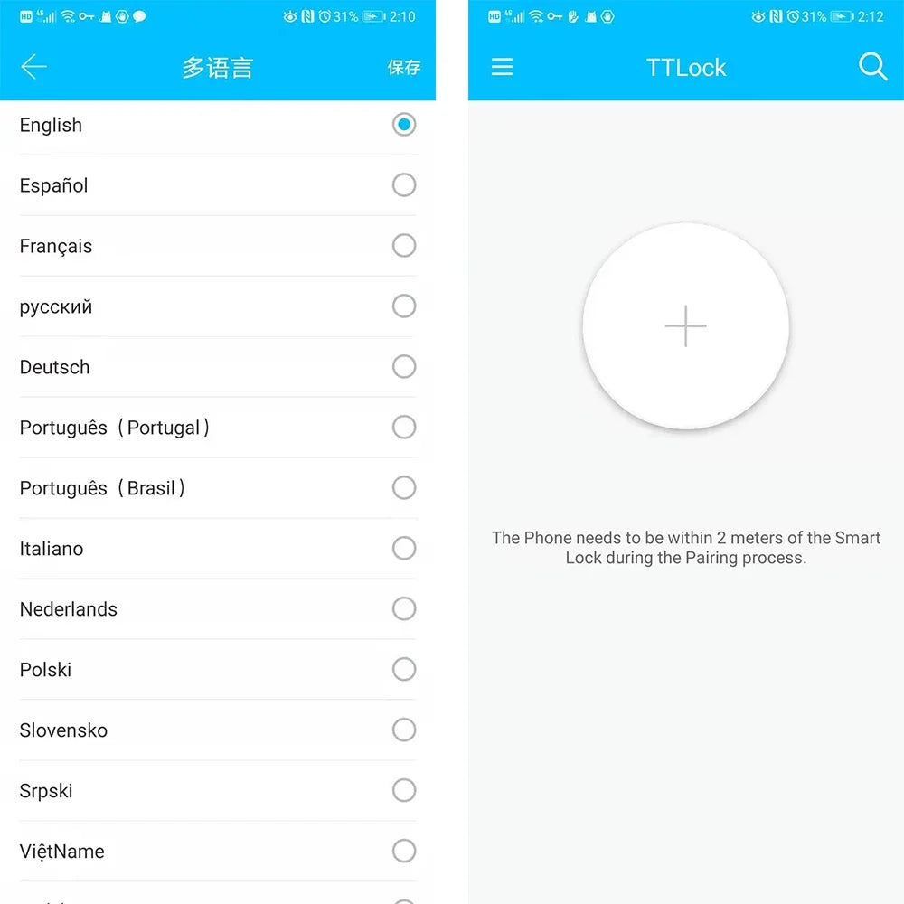 TTlock H3 Fingerprint Door Access Control System