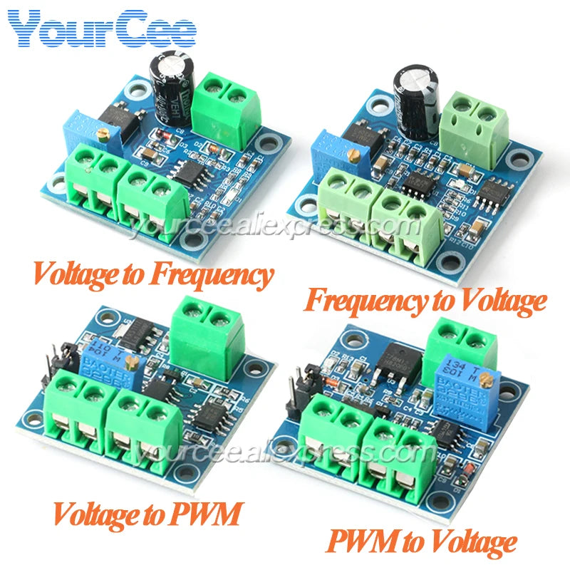 Options de convertisseurs PWM, fréquence et tension