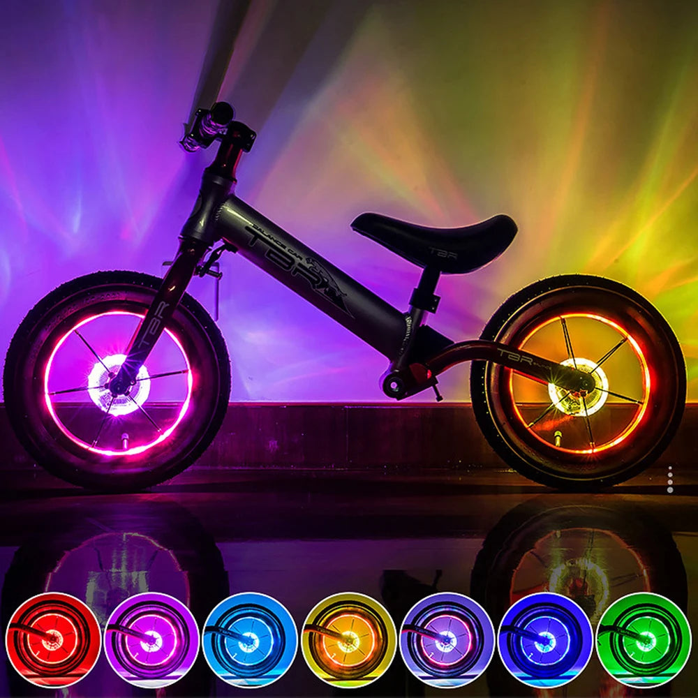 Rechargeable RGB Bicycle Hub Light