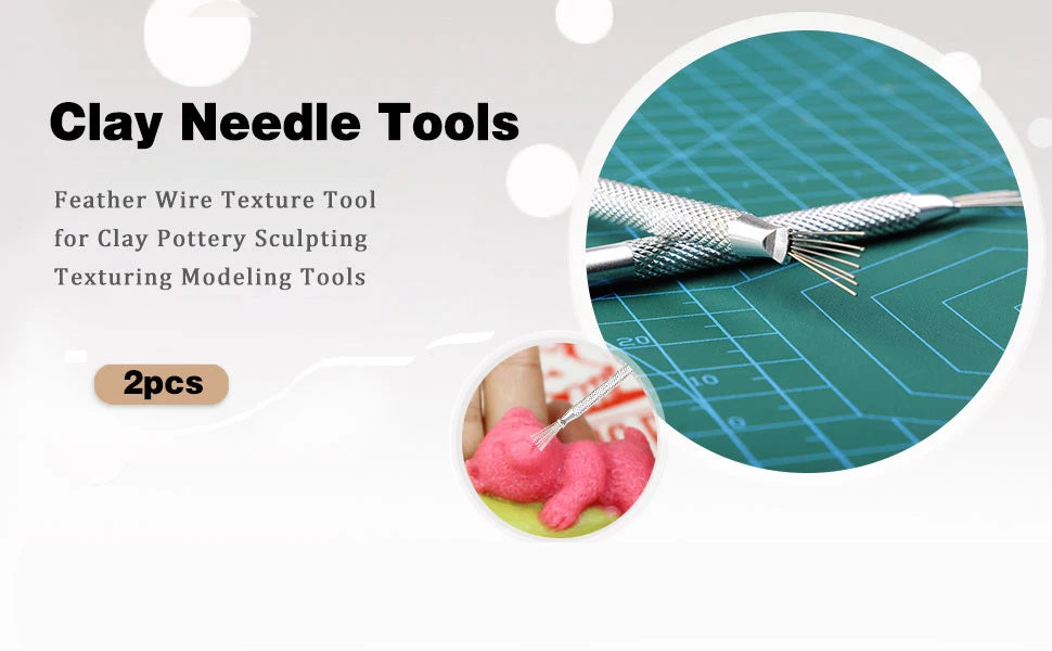 Clay Sculpting Needle & Texture Tool Set for Ceramics and DIY Craft