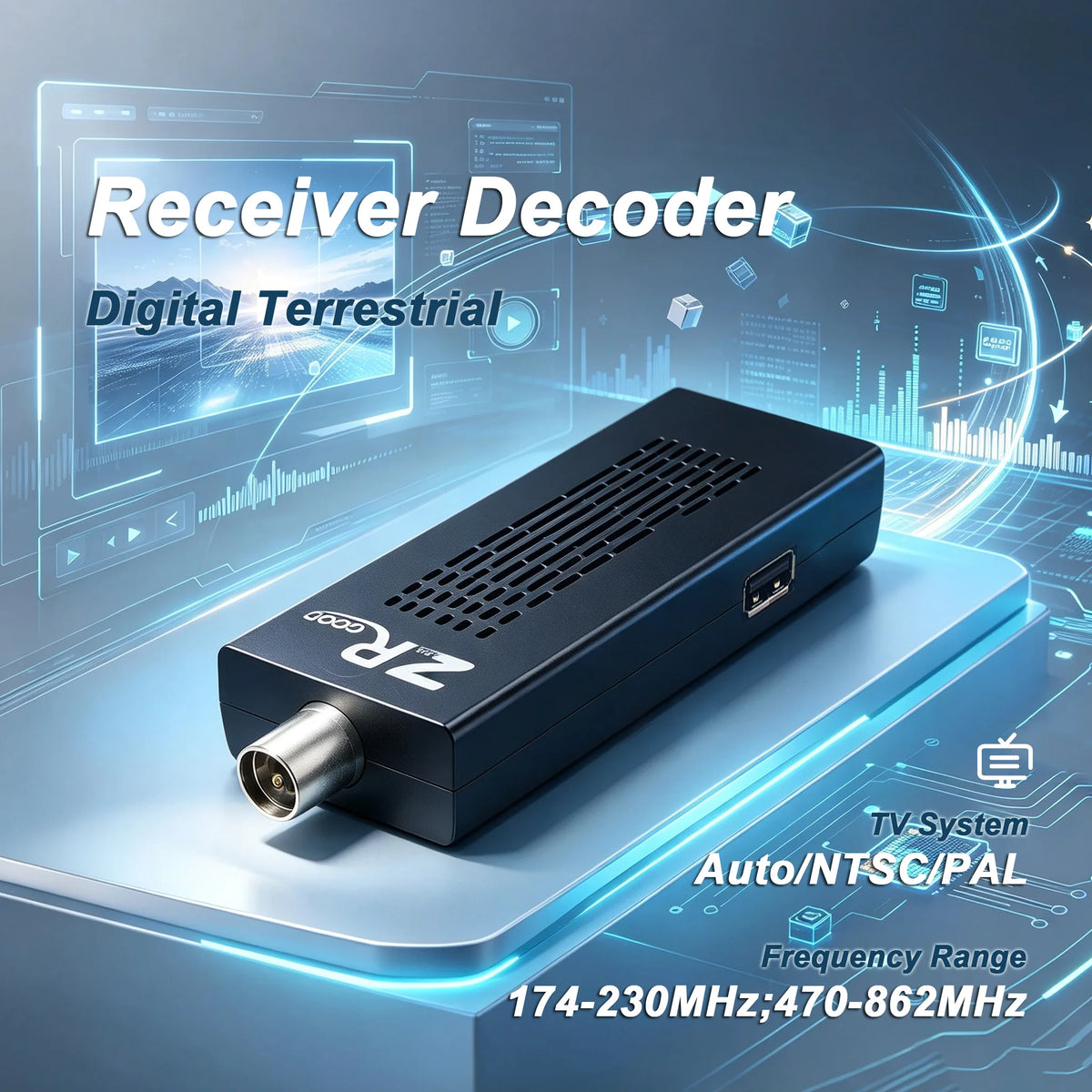 DVB-T2 H.265 HEVC Terrestrial TV Receiver