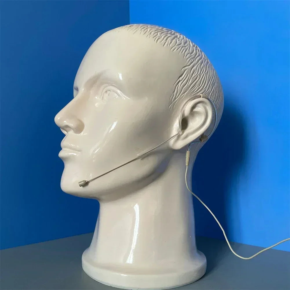 Single-Ear Headworn Condenser Microphone for Shure and Audio Technica