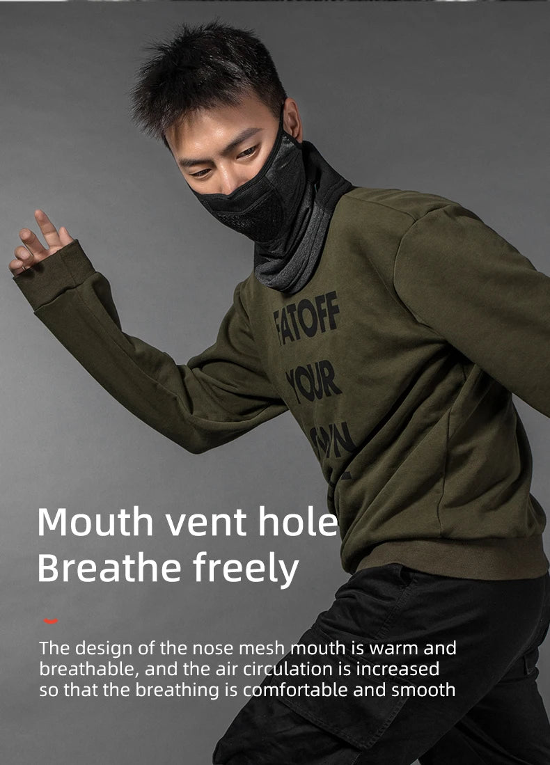 Winter Cycling Face Mask Windproof Fleece Thermal Bike Scarf