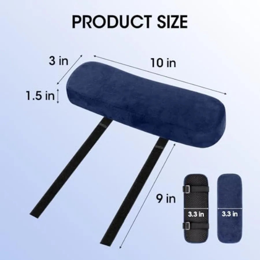 Perne pentru suport brațe scaun de birou din spumă cu memorie – set 2 huse pentru cot