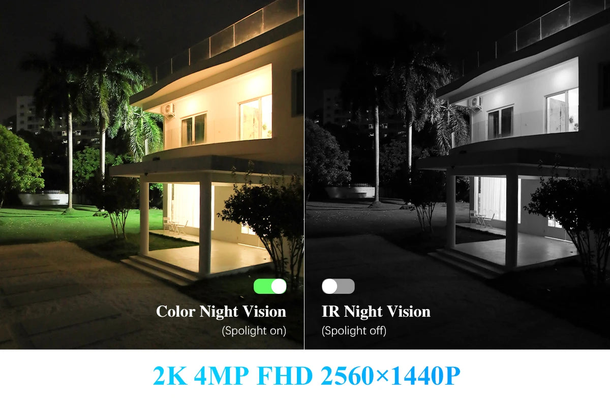 Wireless Solar Outdoor Security Camera 4MP PTZ
