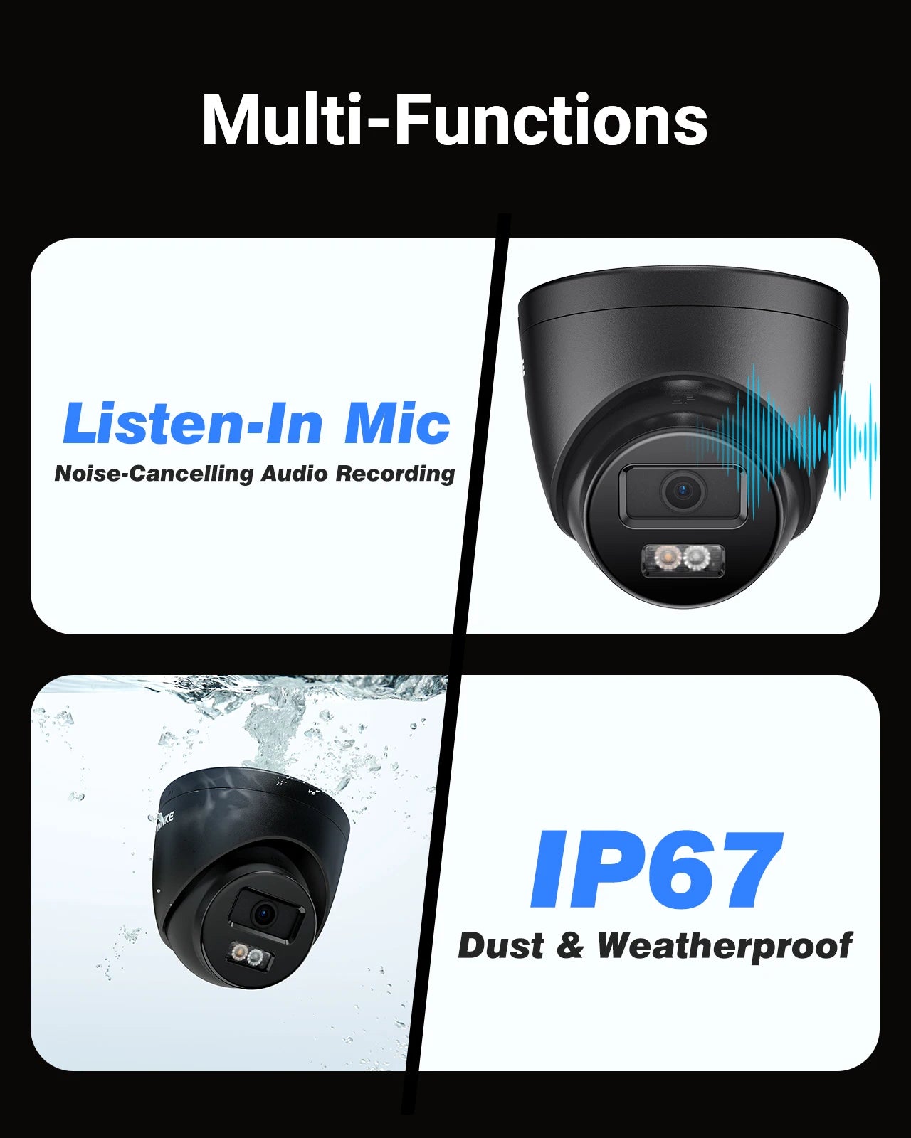ANNKE 3K 5MP PoE Security Camera System with 8CH NVR