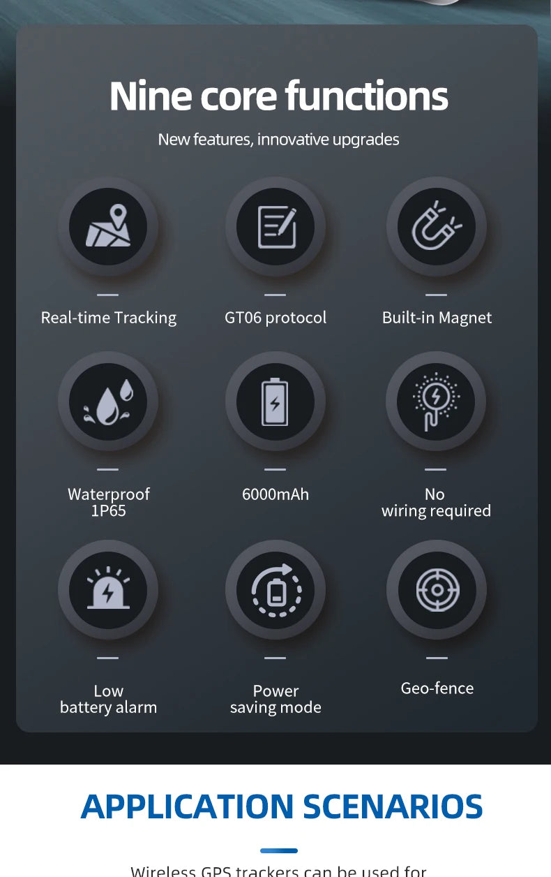4G GPS Tracker with Real Time Tracking EC11B Trakerking GSM Anti-Lost Locator Remote Vehicle Positioning