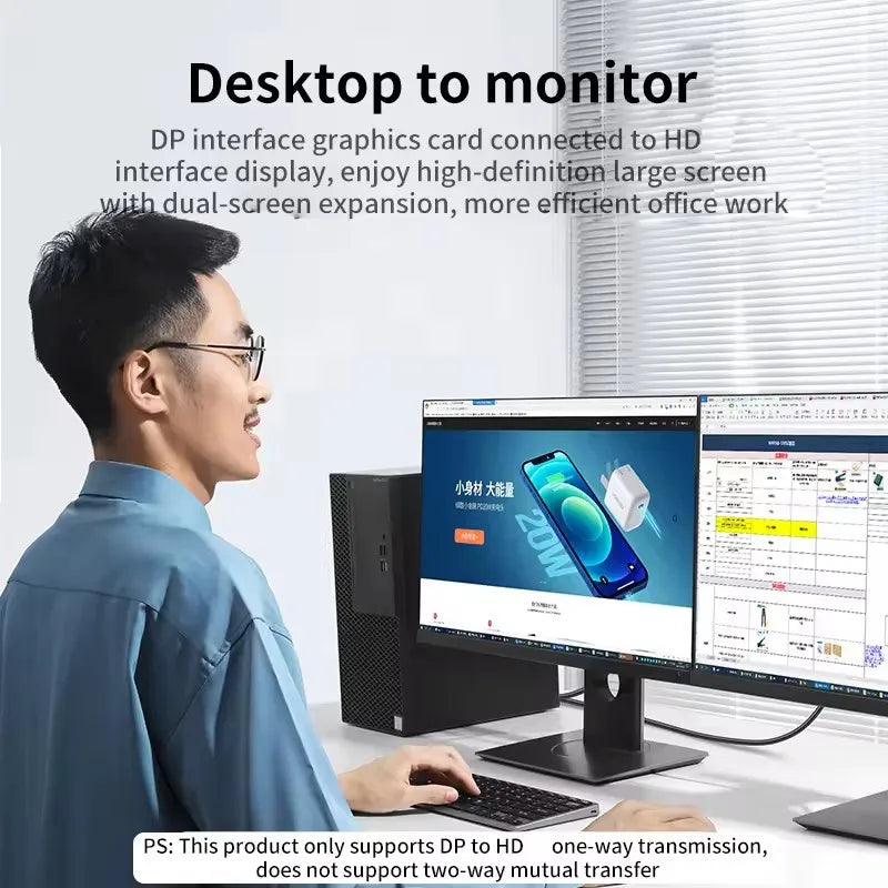 DisplayPort–HDMI-kábel - 1.8 vagy 3 m