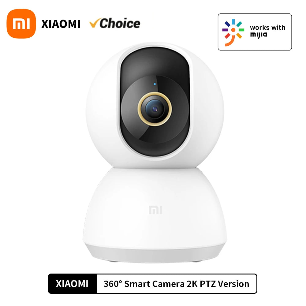 360° Smart Home Security Camera 2K PTZ 3MP Night Vision