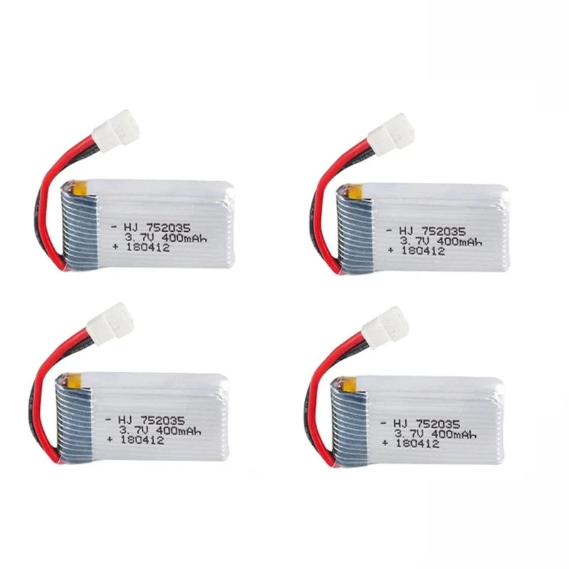 3.7 V 400 mAh RC-batteri och laddare - alternativ