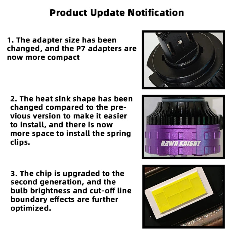 DAWN KNIGHT H11 H7 H4 Led Headlight Bulbs P7 PLUS 140W Powerful 6000K 4300K LED HB3 HB4 Led Lamps 12V 2pcs