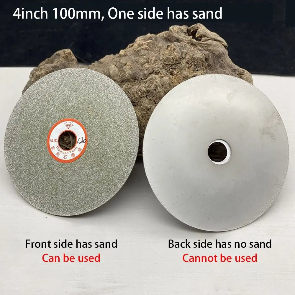 1Pcs Diamond Coated Diamond Grinding Disc 4inch 100mm 80-3000Grit Grinding Wheels Abrasive Disc Woodworking Tool