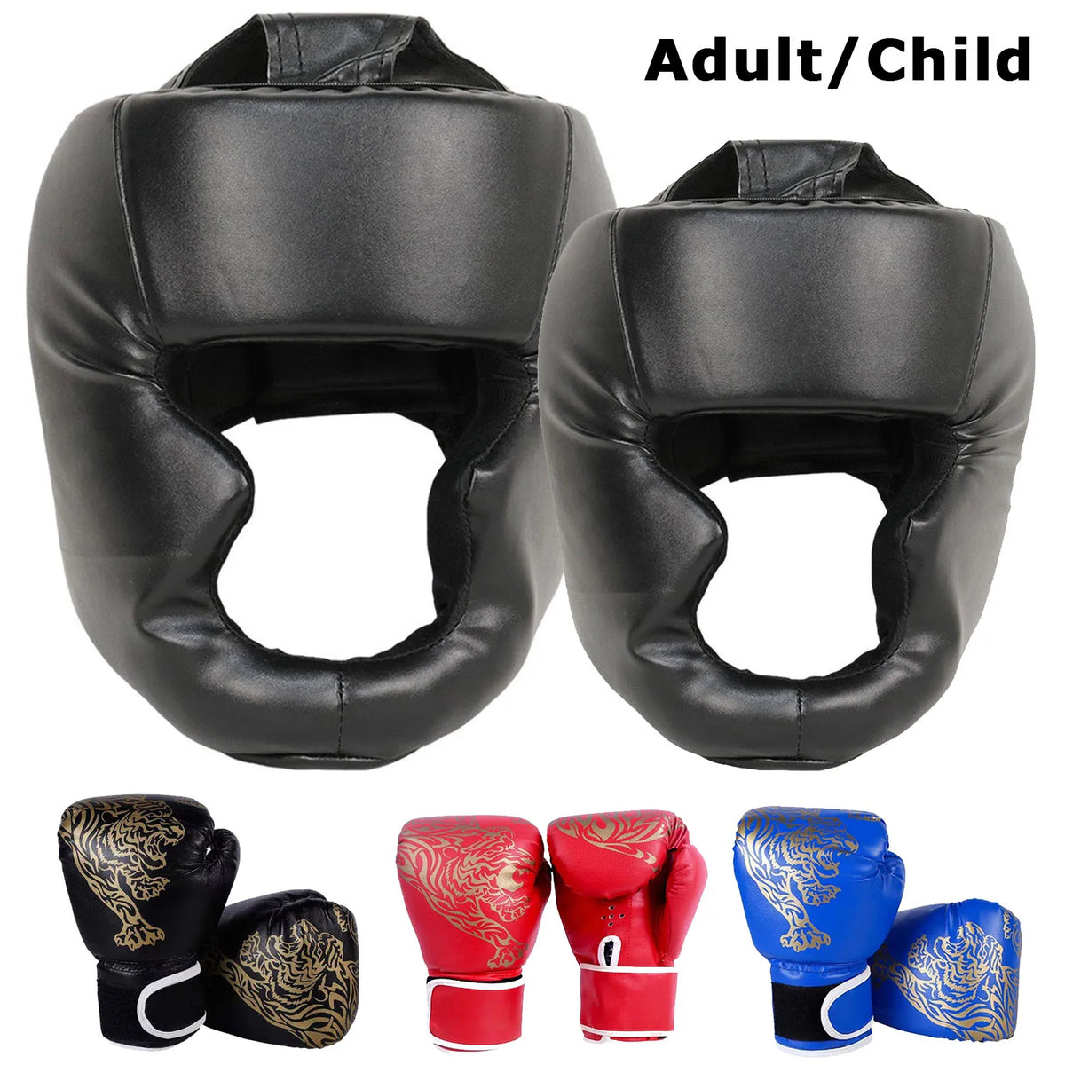 Boxing Training Gloves and Headguard - Options