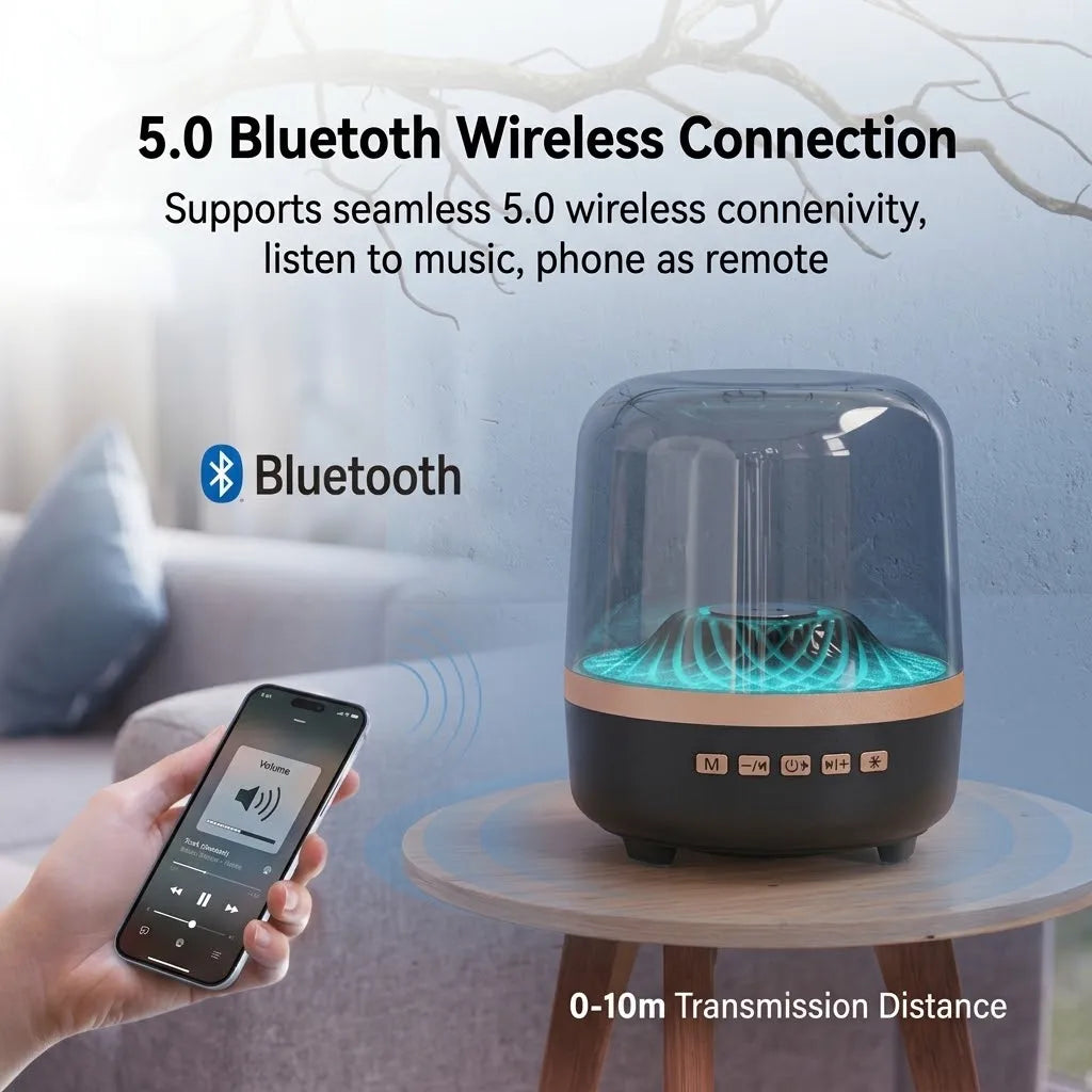 MQM4 Bluetooth Speaker with Colour Light Effects & USB-C