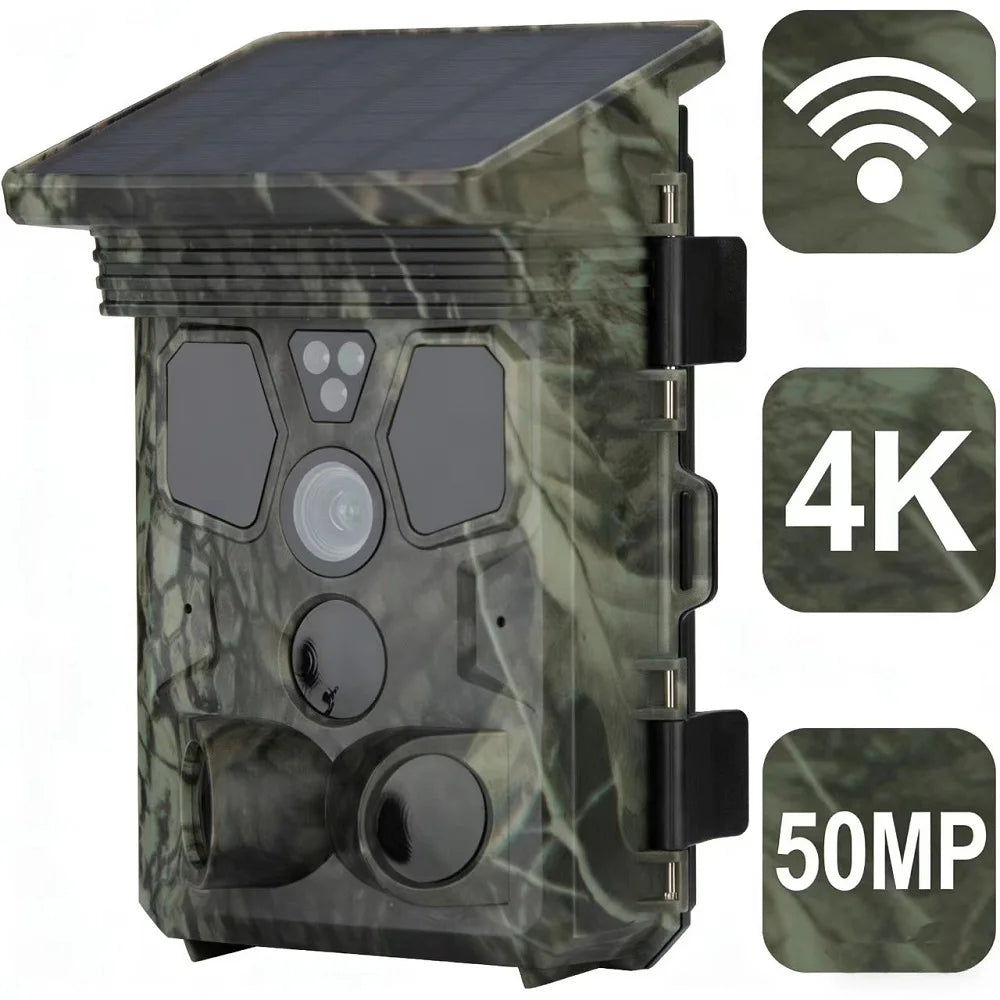 4K 50MP WiFi Trail Camera with 940NM Night Vision