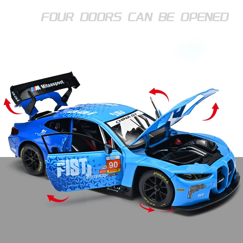 1:24 M4 GT3-modellbil i støpt metall