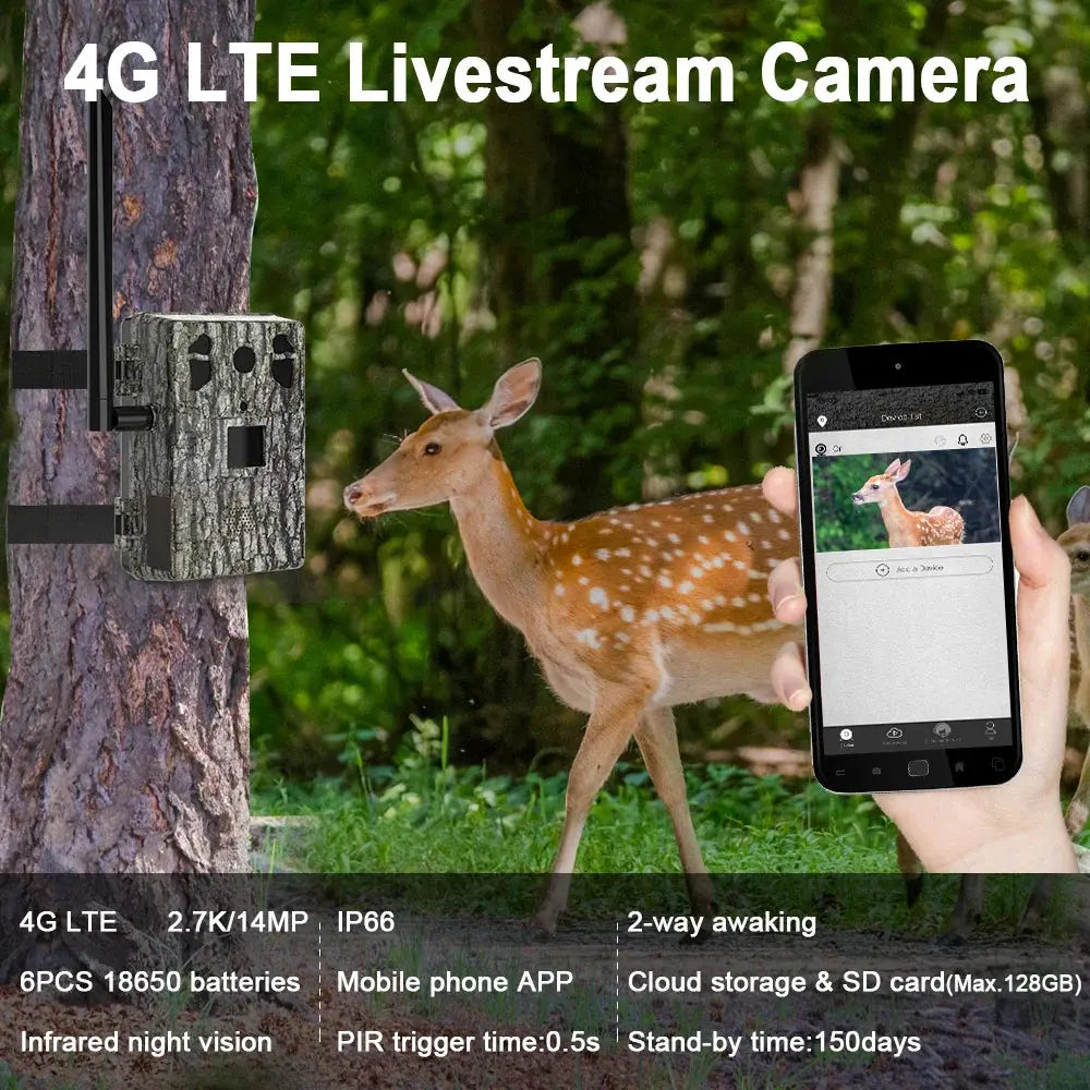 Hunting 4G Lte Trail SIM Wireless 940 No Glow Night Vision For Hunting Green Camo With Solar Panel Spy-shop.com