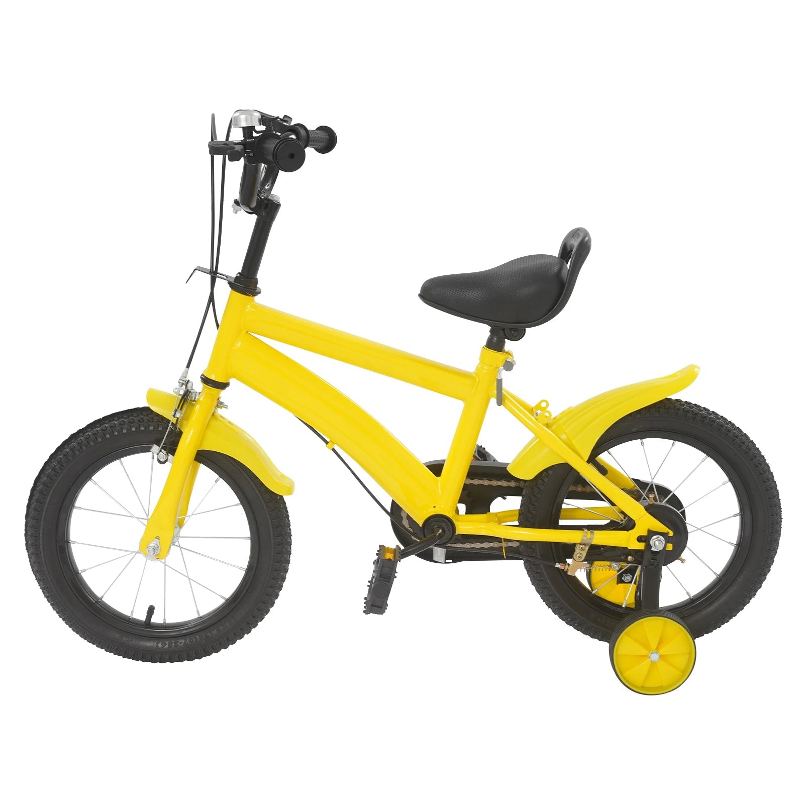 14'' Children's Learning Bicycle Kids Bike Adjustable Seat Dual Brakes for Children's Riding, Lessons, Recreation, or Exercise