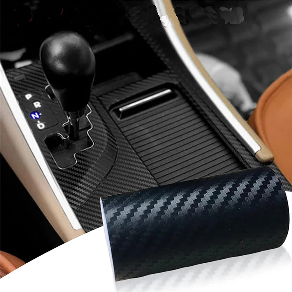 Car Door Edge Guards Door Sill Protector Black Waterproof 3D Carbon Fiber Anti Collision Film Scratch Cover Strip Stickers Tape