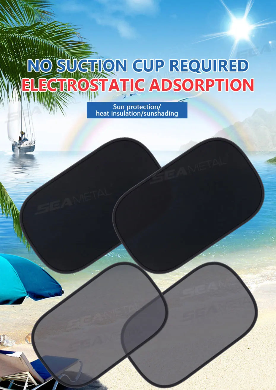 BLALION 2‑Pack Car Window Sunshade Mesh Protector