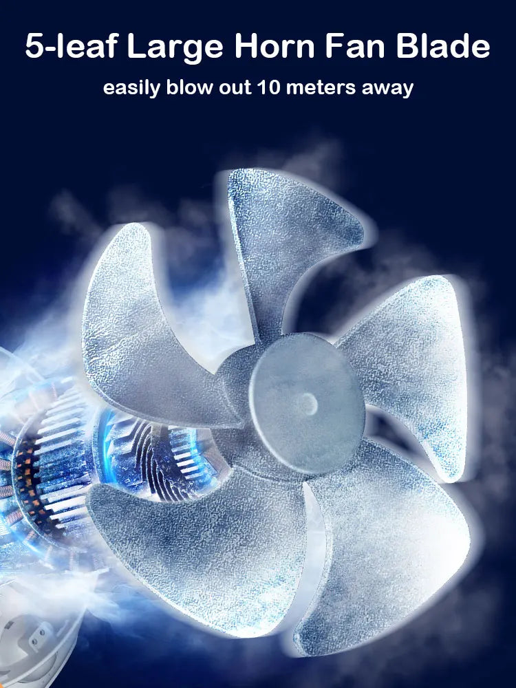 20000 mAh velká kapacita baterie LED světlo kempování ventilátor odnímatelný bezdrátový vzduchový cirkulátor venkovní ventilátor s háčkem