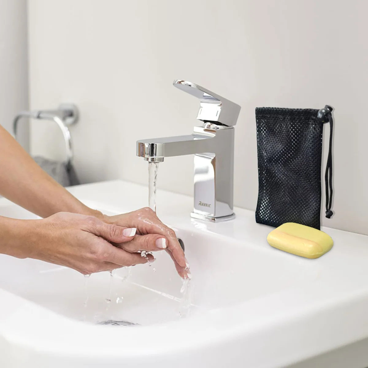 Travel Soap Bar Pouch with Mesh Bag
