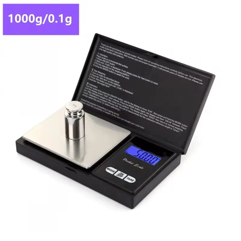 1000g 0.1g/200g 0.01g/500g 0.01g Portable Electronic Scales Jewelry Gold Gram Weight Balance Jewelry Electronic Scales