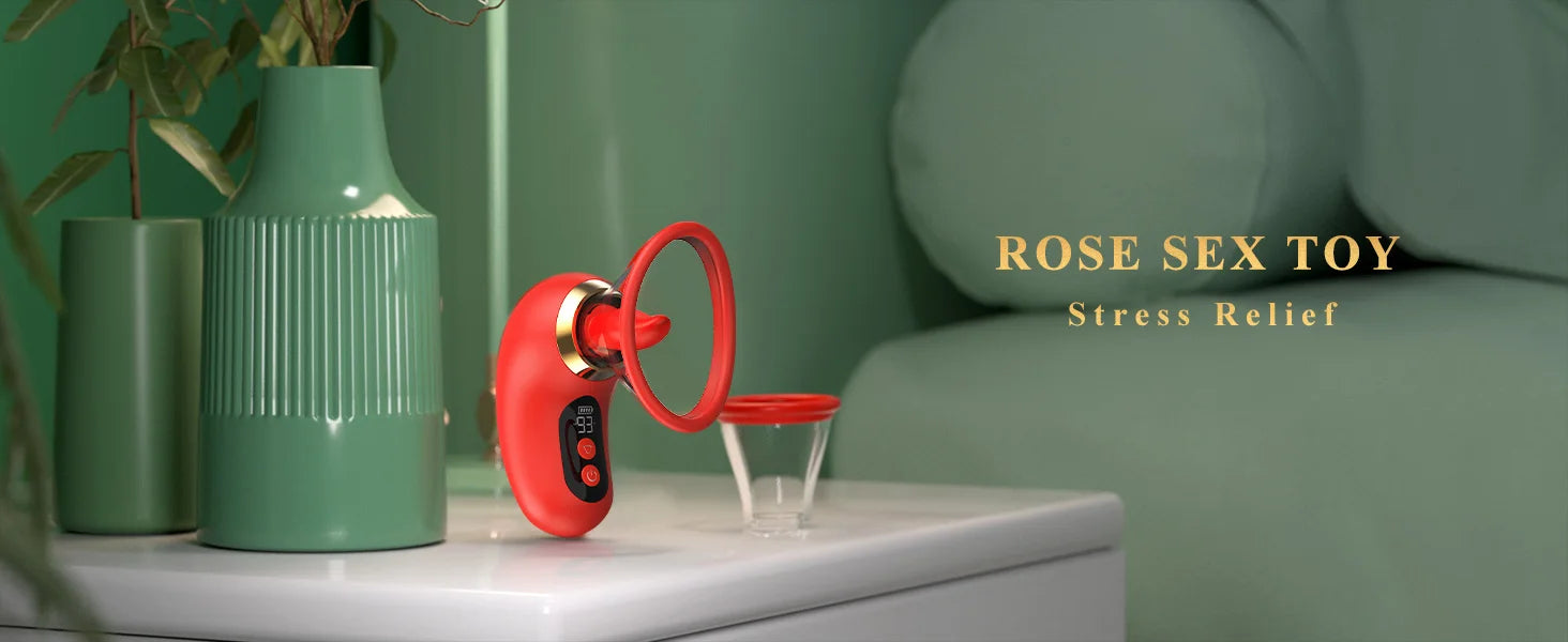 APP Kontrollü Dil ve Titreşim Modlu Klitoral Emici Vibratör