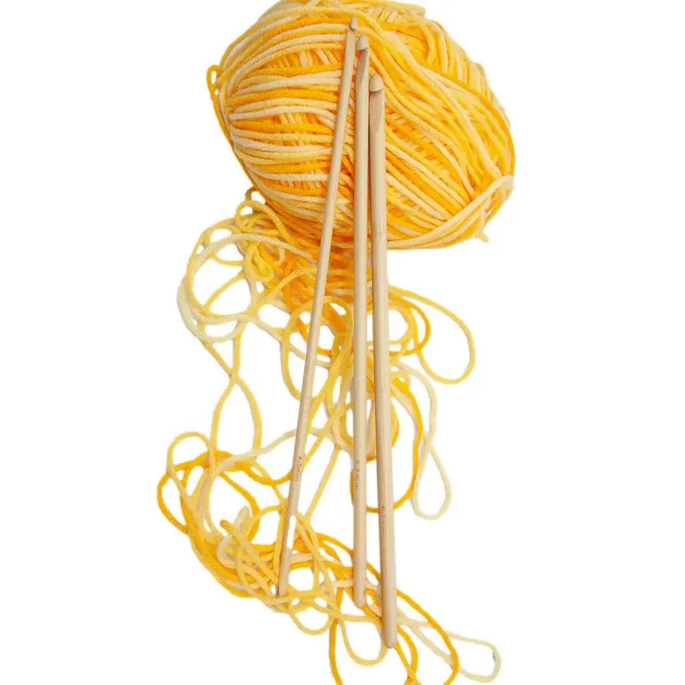 Crochets tunisien en bambou à double extrémité
