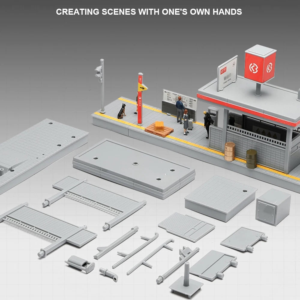 1:64 Subway Exit Building Diorama Model