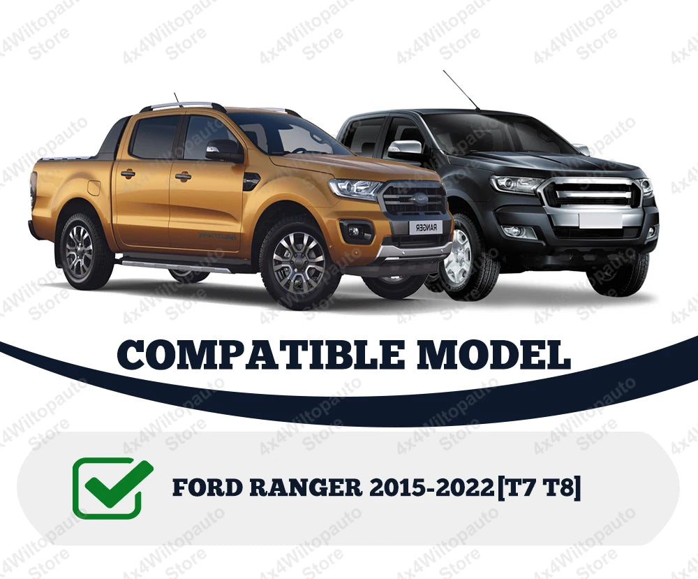 HeadLight Covers Side Vent Guard Trim Tail Lights Cover For Ford Ranger 2015-2022 Wildtrak XLT XLS XL Door Handle Insert Bowl