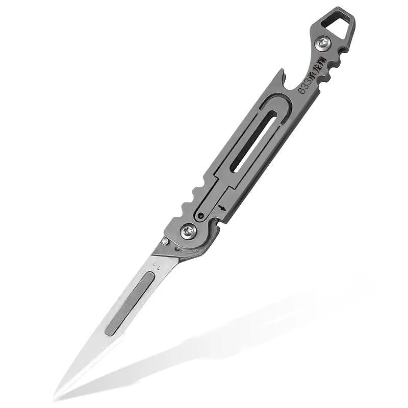 Stainless Steel Fast‑Open Scalpel Mini Bottle Opener Knife