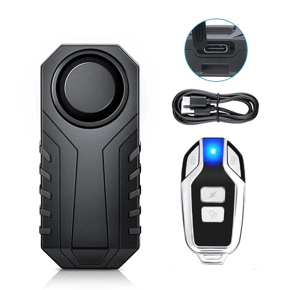 113dB Wireless Motorcycle Alarm with Remote Control