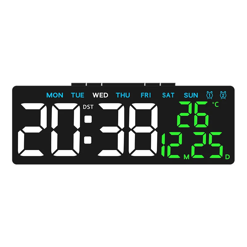USB Digital Clock with Dual Alarms and Timer