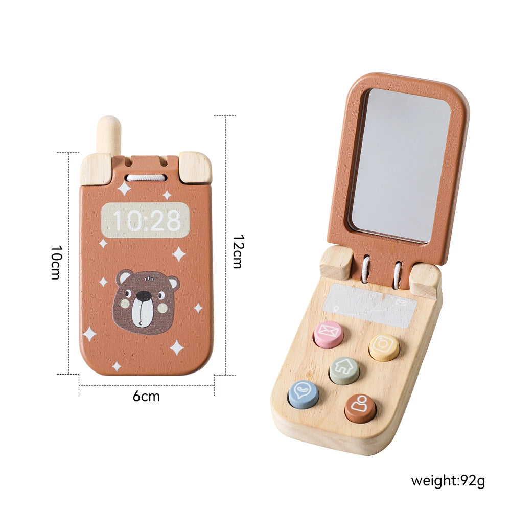 Bear-Shaped Phone Teether Toy for Teething Babies