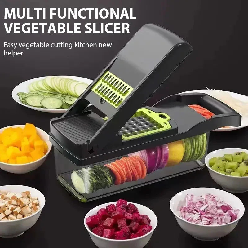 16-in-1 Mandoline Slicer and Vegetable Grater, Stainless Steel