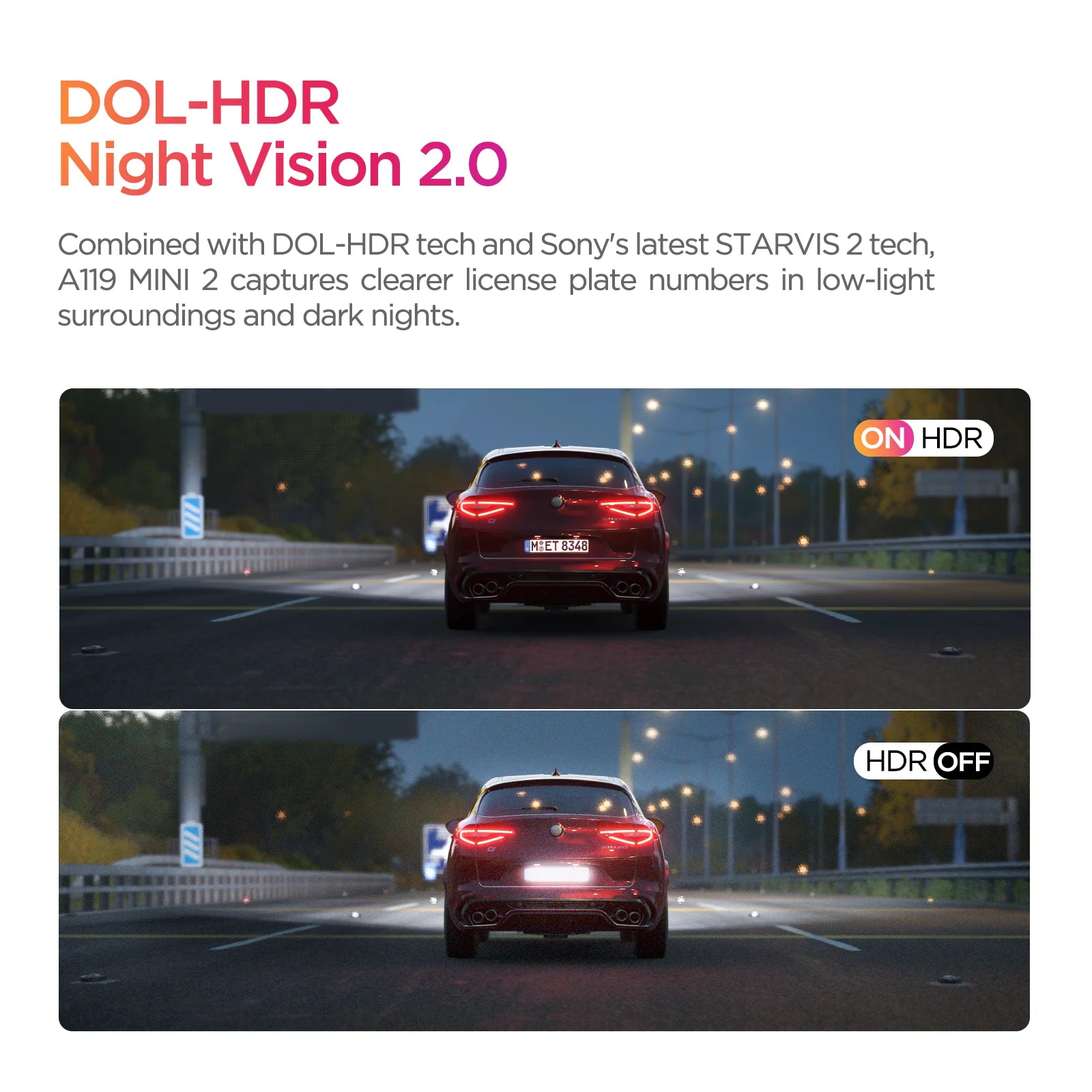 2K 60FPS Mini Dash Cam with GPS, Wi‑Fi, Voice Control and Parking Mode