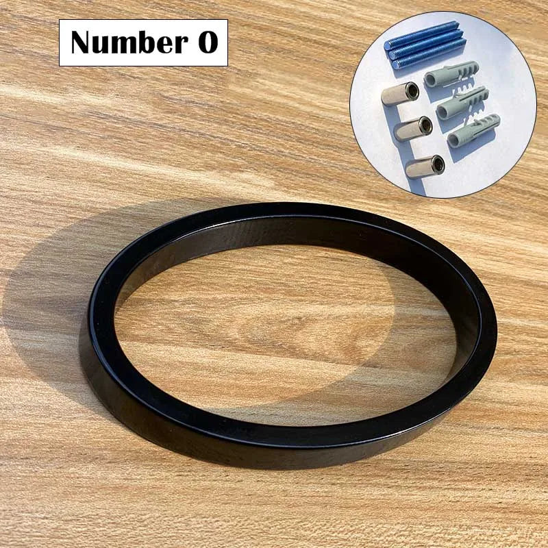 125mm Black Outdoor House Number Sign