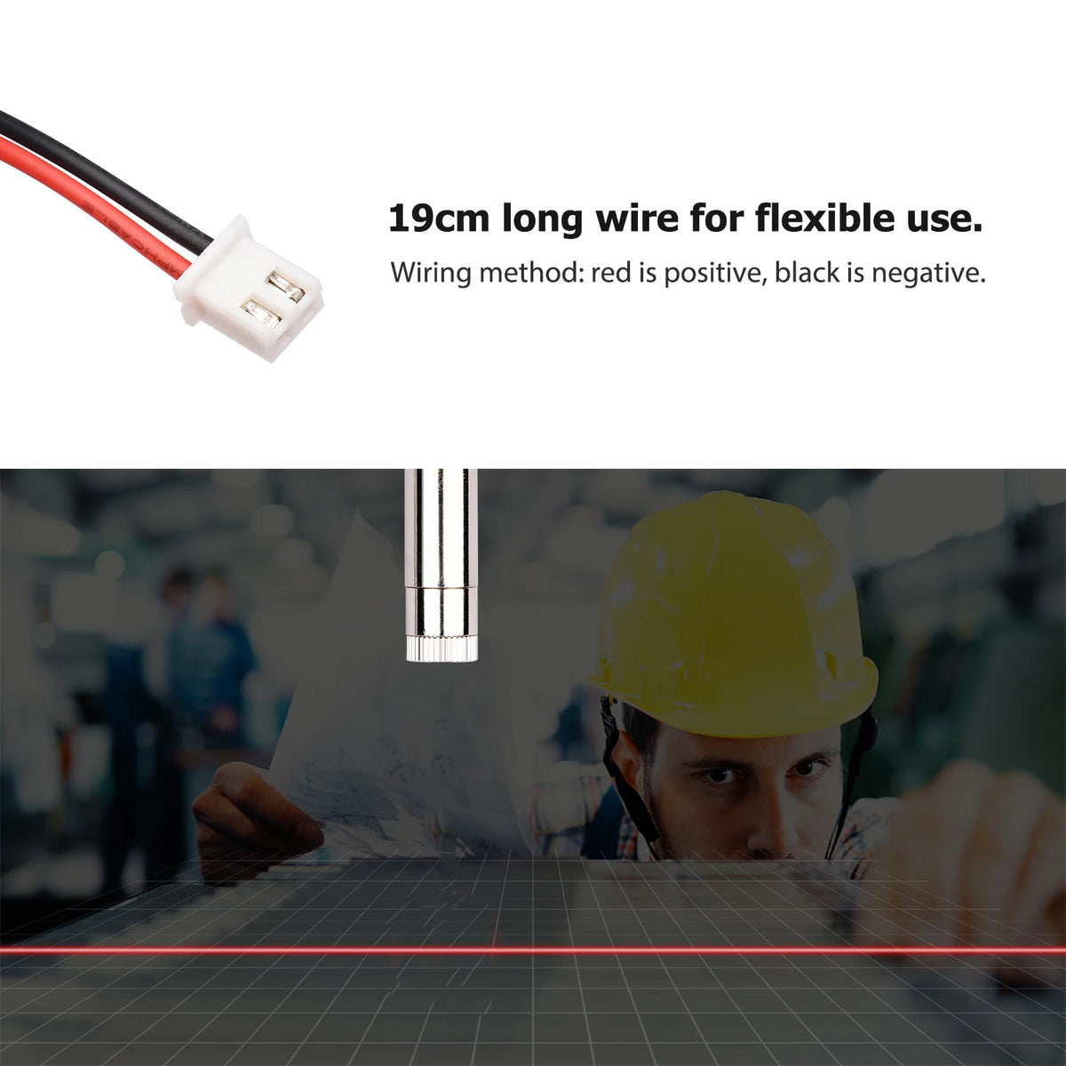 Verstellbares Rotlaser-Positioniermodul