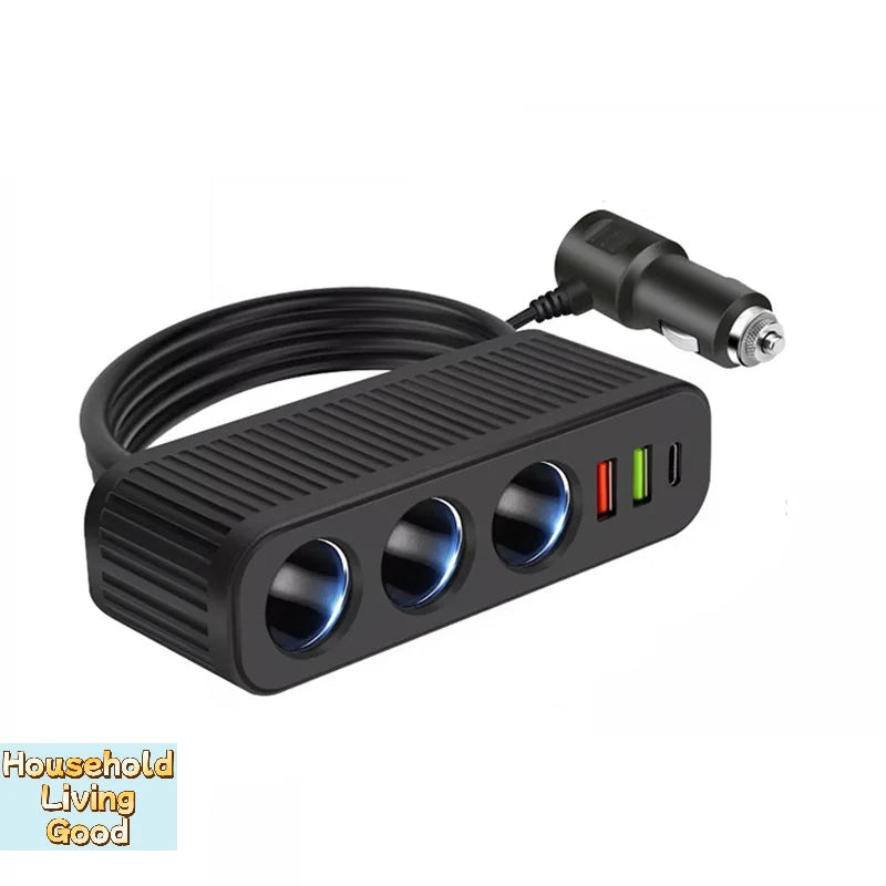 【Car Charger For Phones 120W Plug And Play Charger Splitter Overcharge Protection Charger Adapter PD QC3.0 Car Charger】