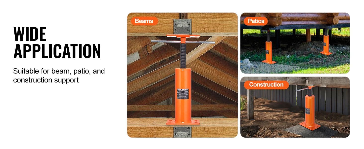Adjustable House Floor Jack 9700 lb Support Post 12–16 Inch