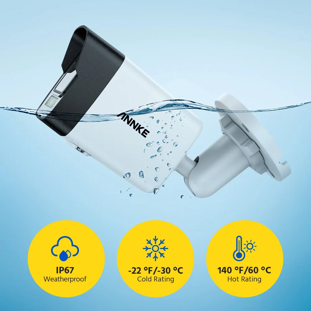 ANNKE 4K Smart Dual Light Bullet Security Camera, 8MP