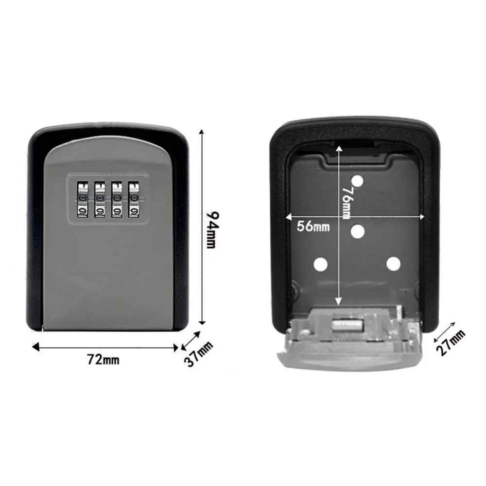 Wall Mount 4-Digit Key Lock Box