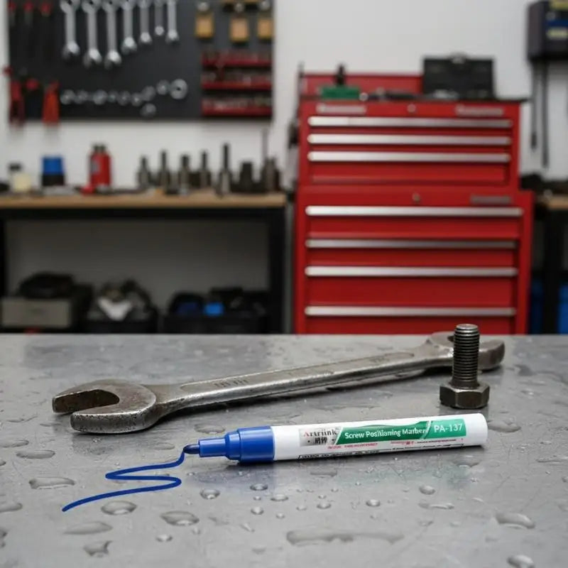 Screw Positioning Marker Pen Waterproof Quick Drying Permanent Marking Pen For Motorcycle Car Mechanical Maintenance Assembly