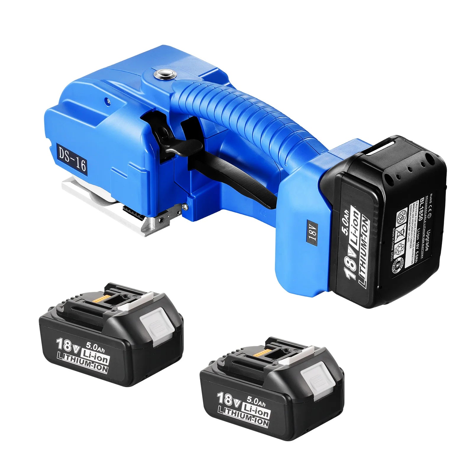 SucceBuy Automatic Electric Strapping Machine Portable Powered Banding Tool for 0.35"-0.63" PP PET Straps Packaging Box Pallet